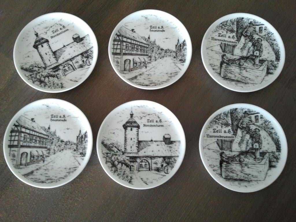 Petit four schaaltjes, 6 stuks, nieuw, Zell Am Hammersbach., Huis en Inrichting, Verzenden, Nieuw, Bord(en), Overige stijlen