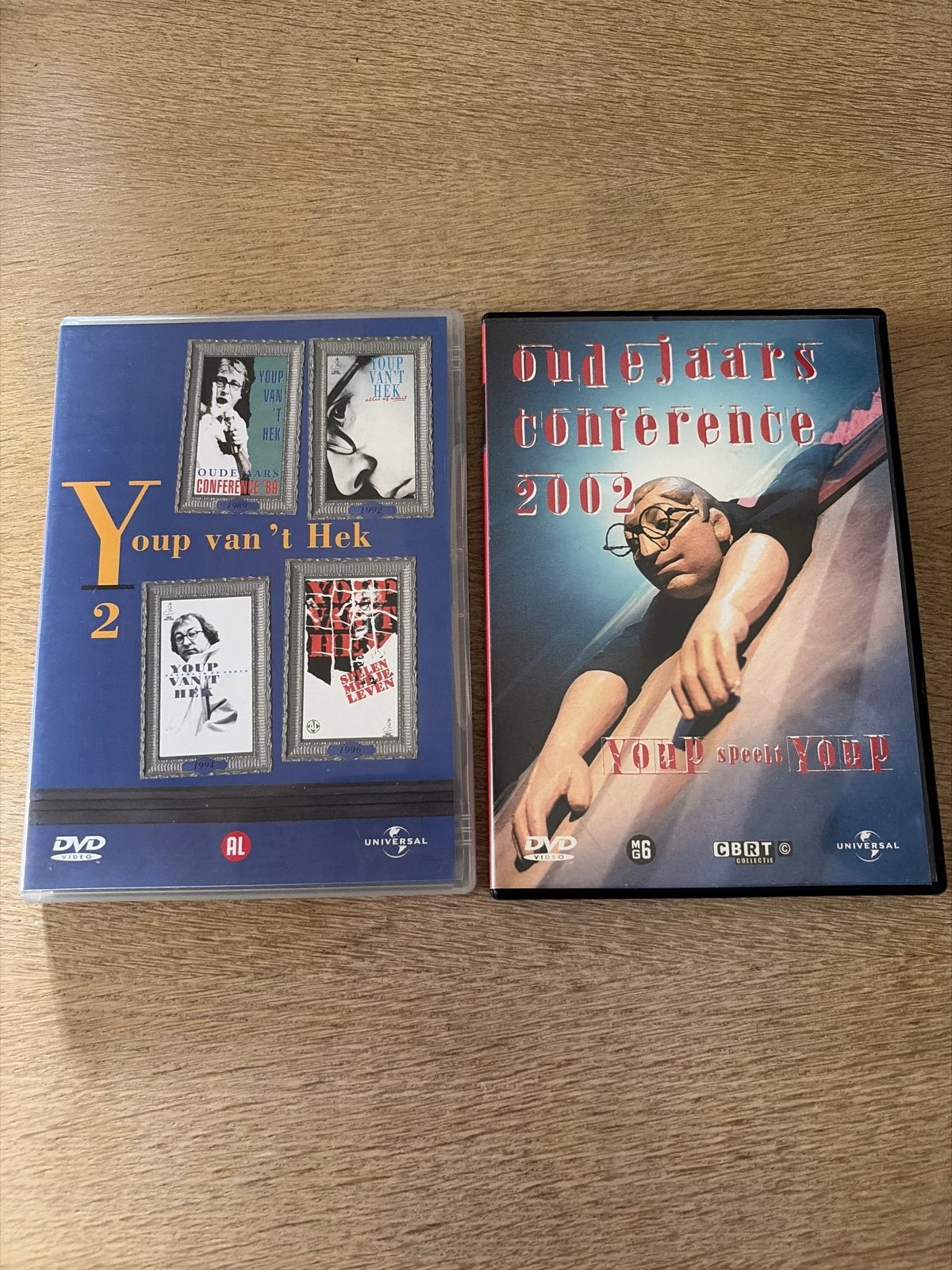 Youp van 't Hek DVD's: Oudejaarsconference 2002 & meer, Stand-up of Theatershow, Gebruikt, Verzenden, Alle leeftijden