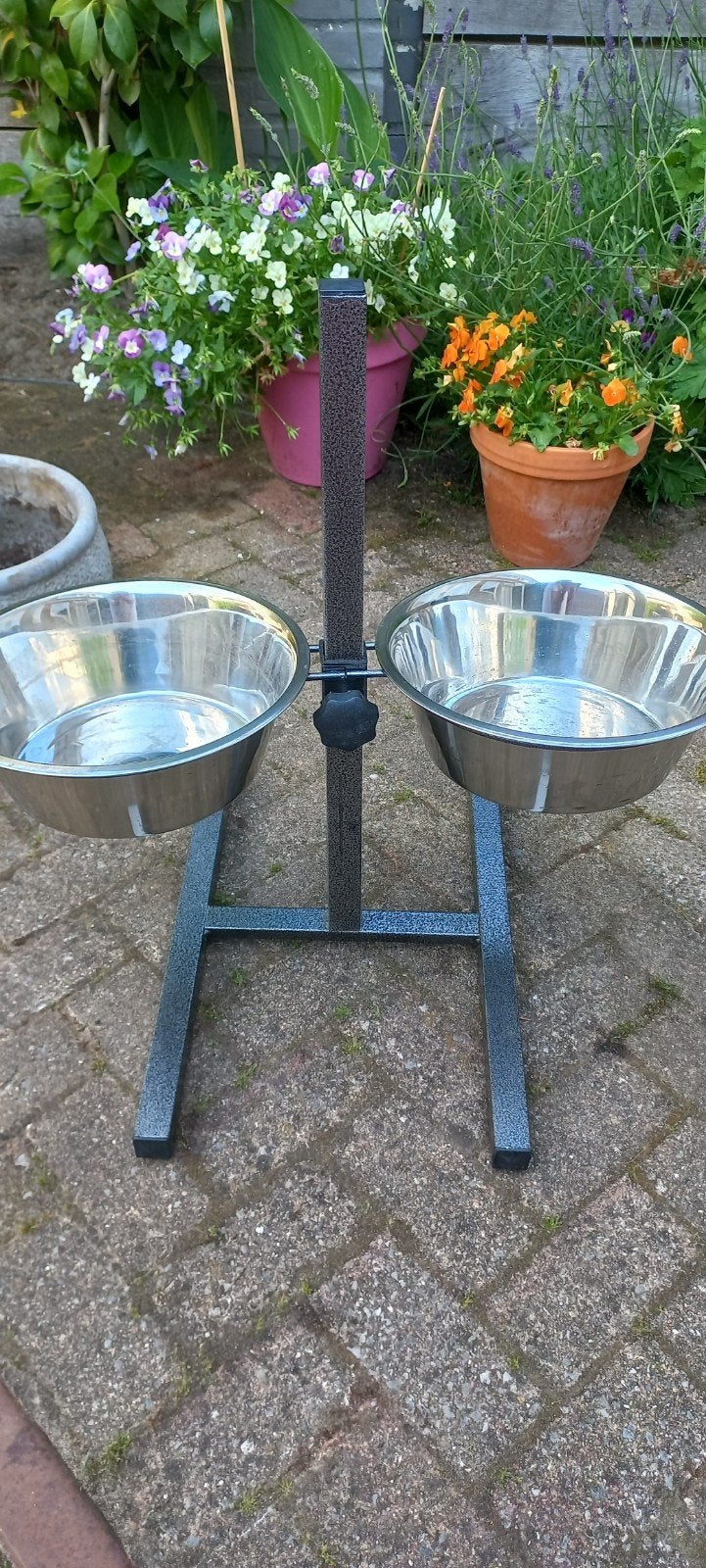 Verstelbare honden  voer/waterbak, Ophalen, Zo goed als nieuw