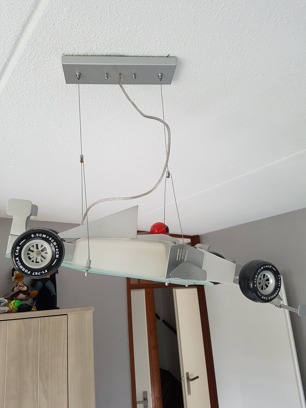 Unieke Formule 1 Plafondlamp - Snelheid in Huis, Kinderen en Baby's, Kinderkamer | Inrichting en Decoratie, Zo goed als nieuw