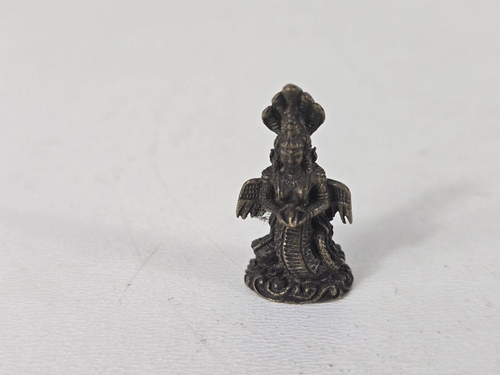 Beeld Naga Kanya, brons, India, tweede helft 20e eeuw, Antiek en Kunst, Ophalen of Verzenden