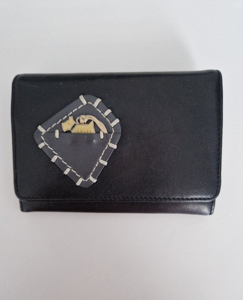 Radley portemonnee zwart leer, Verzenden, Zo goed als nieuw, Zwart, Leer