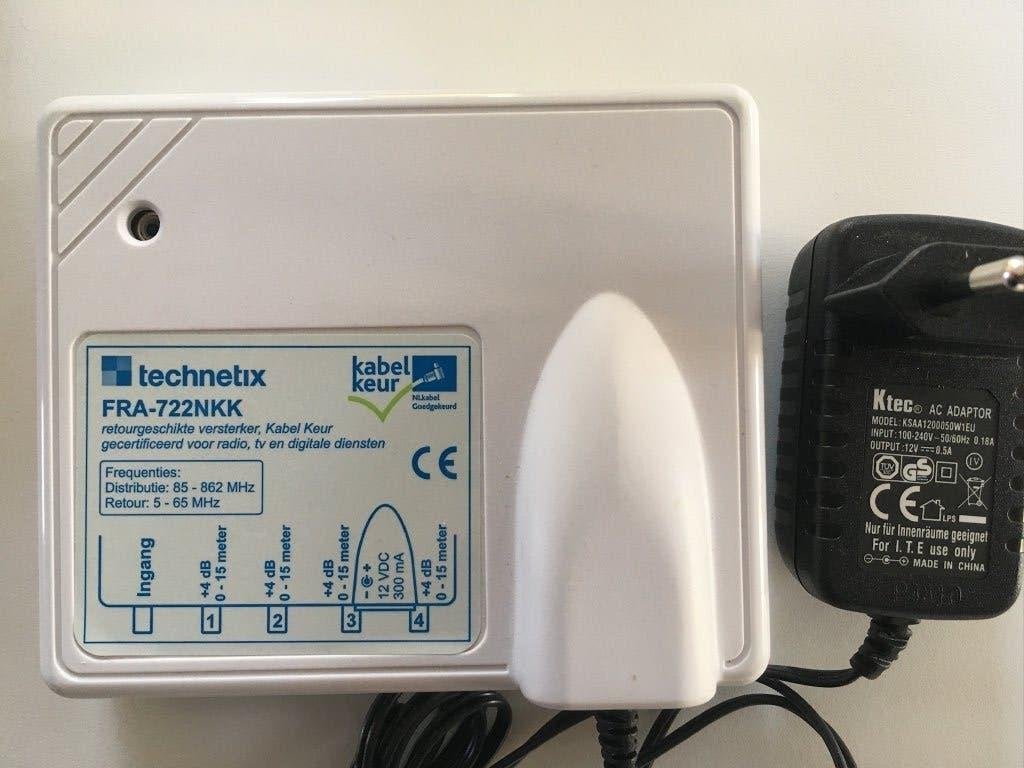 Technetix COAX versterker FRA-722NKK, Ophalen of Verzenden
