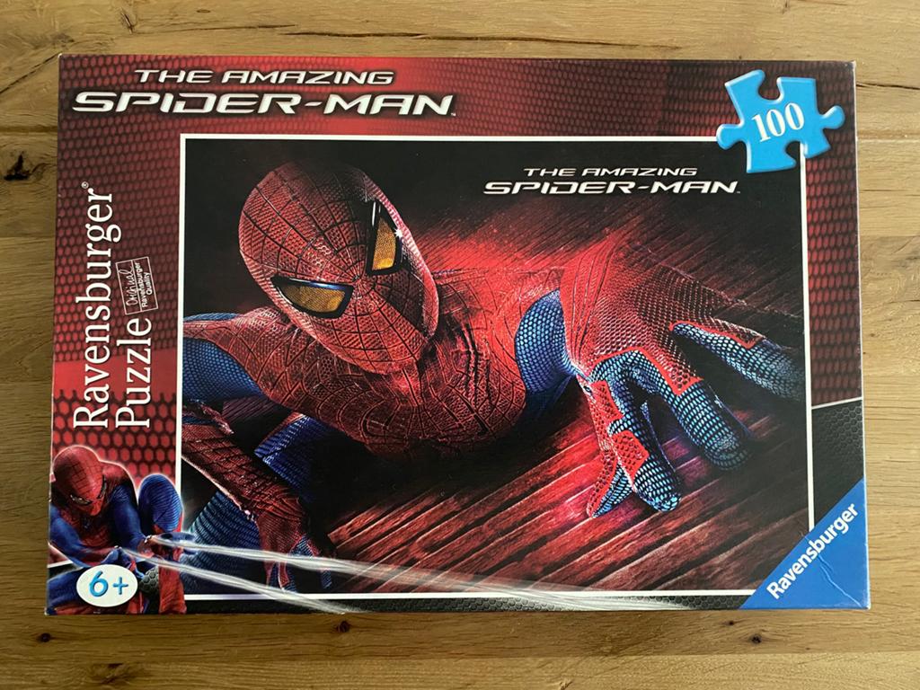 Ravensburger Spiderman puzzel, 100 stukjes, Ophalen of Verzenden, Meer dan 50 stukjes, Zo goed als nieuw, 6 jaar of ouder