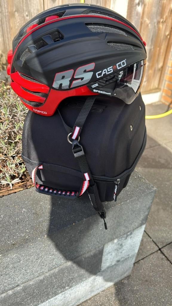 Casco RS Racehelm met Speedmask Vizier + Hardcase – ZGAN, Ophalen of Verzenden, Zo goed als nieuw, Casco, L