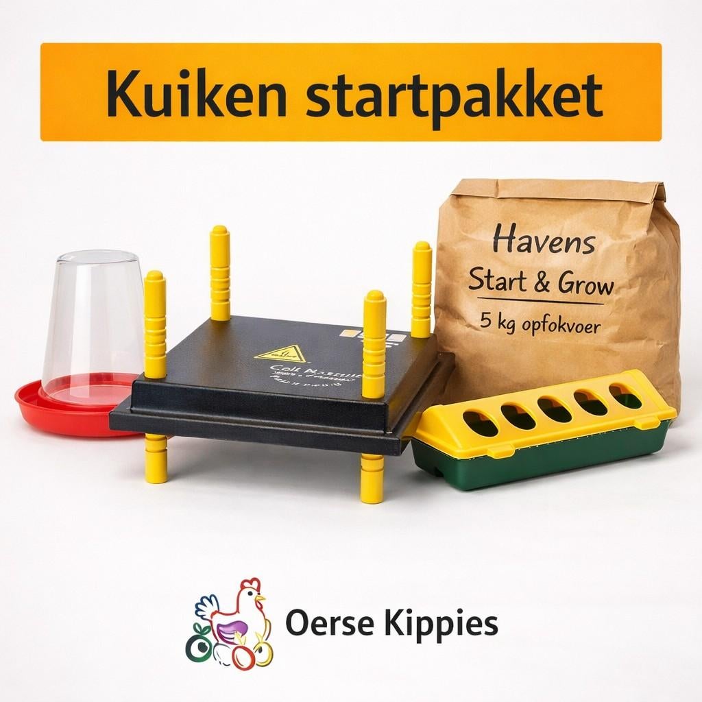 Kuiken startpakket compleet | Olba warmteplaat + 5 kg Havens, Ophalen of Verzenden, Nieuw, Drinken en Voederen
