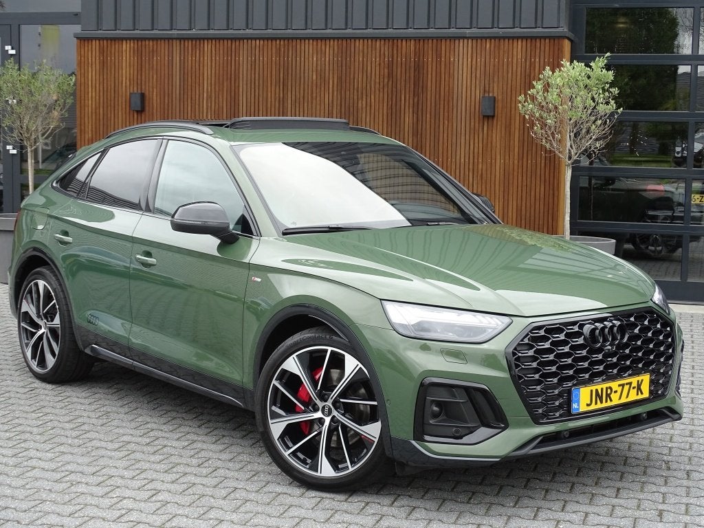 Audi Q5 Sportback 55 TFSie 367PK Quattro / S-line / pano / A, Automaat, Dealer onderhouden, Gebruikt, 4 cilinders