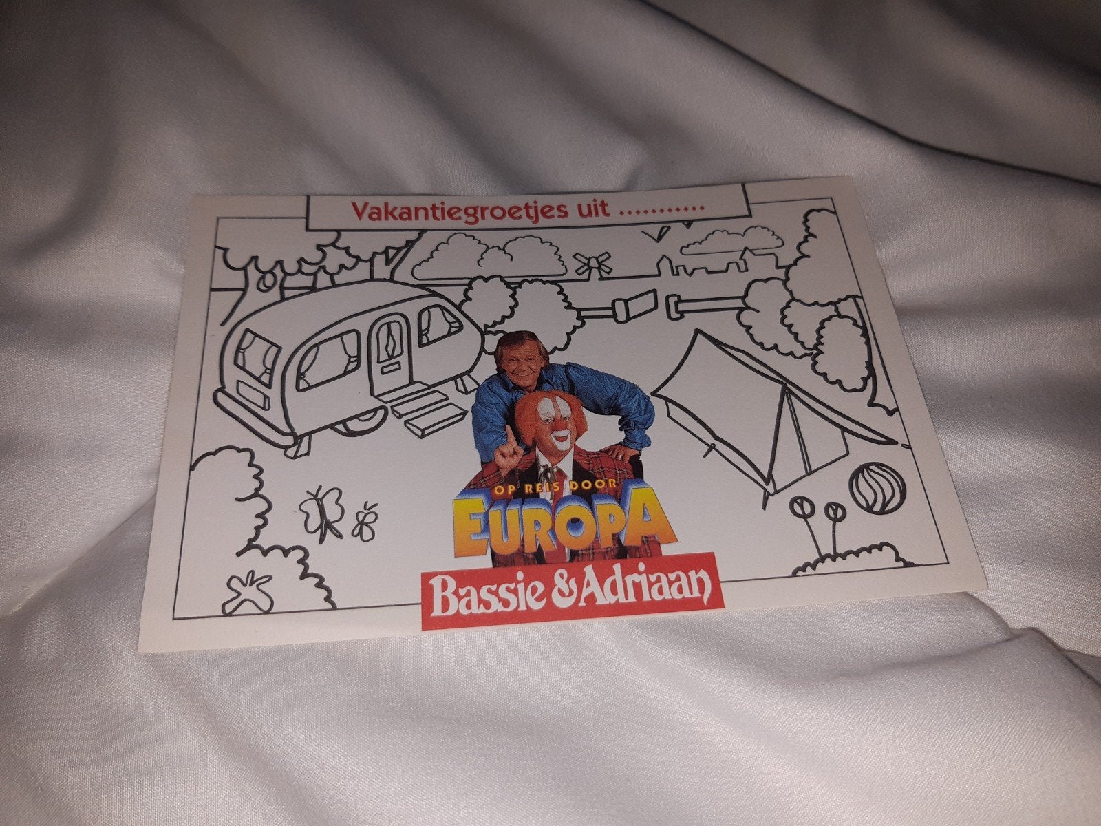 Bassie & Adriaan ansichtkaart vakantiekaart, Verzenden, 1980 tot heden, Ongelopen