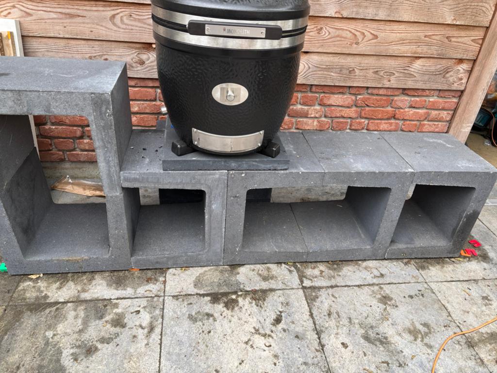u elementen antraciet 40x40x50, Ophalen, Zo goed als nieuw, Gas