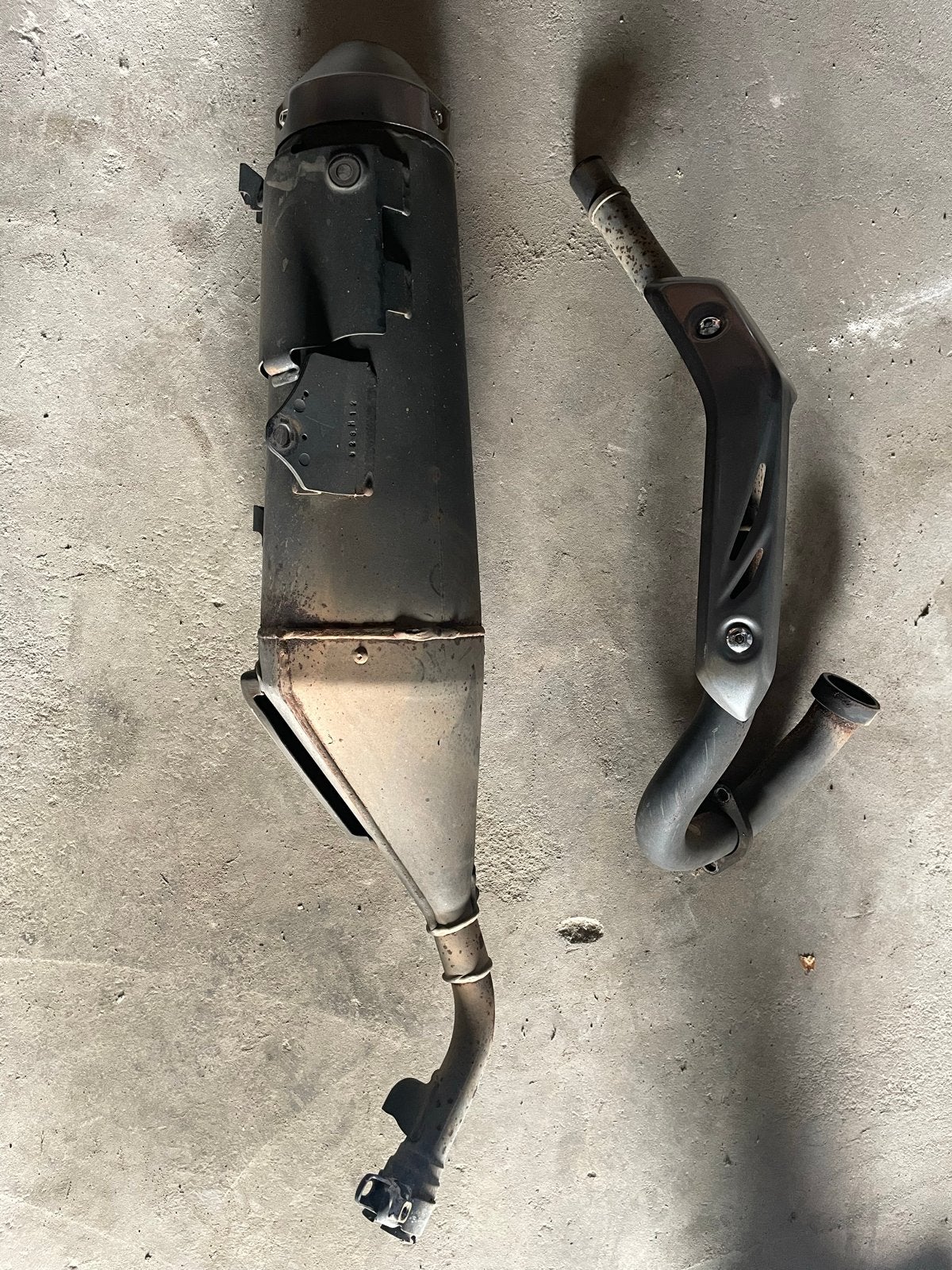 Honda CRF 250 L - uitlaatsysteem orgineel, Ophalen, Gebruikt