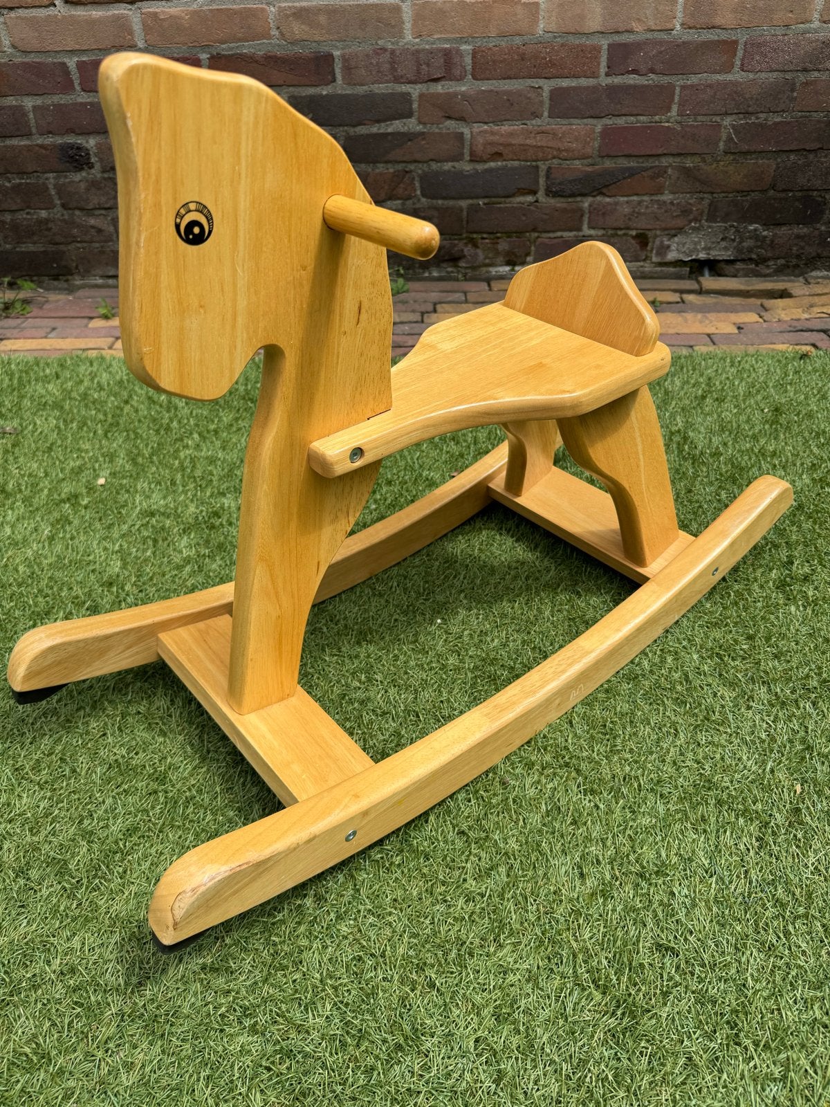 Houten Schommelpaard - Klassiek Speelgoed, Kinderen en Baby's, Speelgoed | Houten speelgoed, Ophalen, Zo goed als nieuw, Rij- of Hobbelspeelgoed