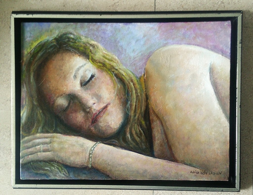 "Droomster" 2016 - Adrian Wolfs (Alkmaar / Schagen), Antiek en Kunst, Kunst | Schilderijen | Klassiek, Doek, Portret of Personen