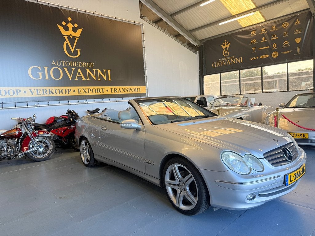 Mercedes-Benz CLK-klasse Cabrio 320 Avantgarde inruil mogeli, Auto's, Mercedes-Benz, Achterwielaandrijving, Cabriolet, 4 stoelen