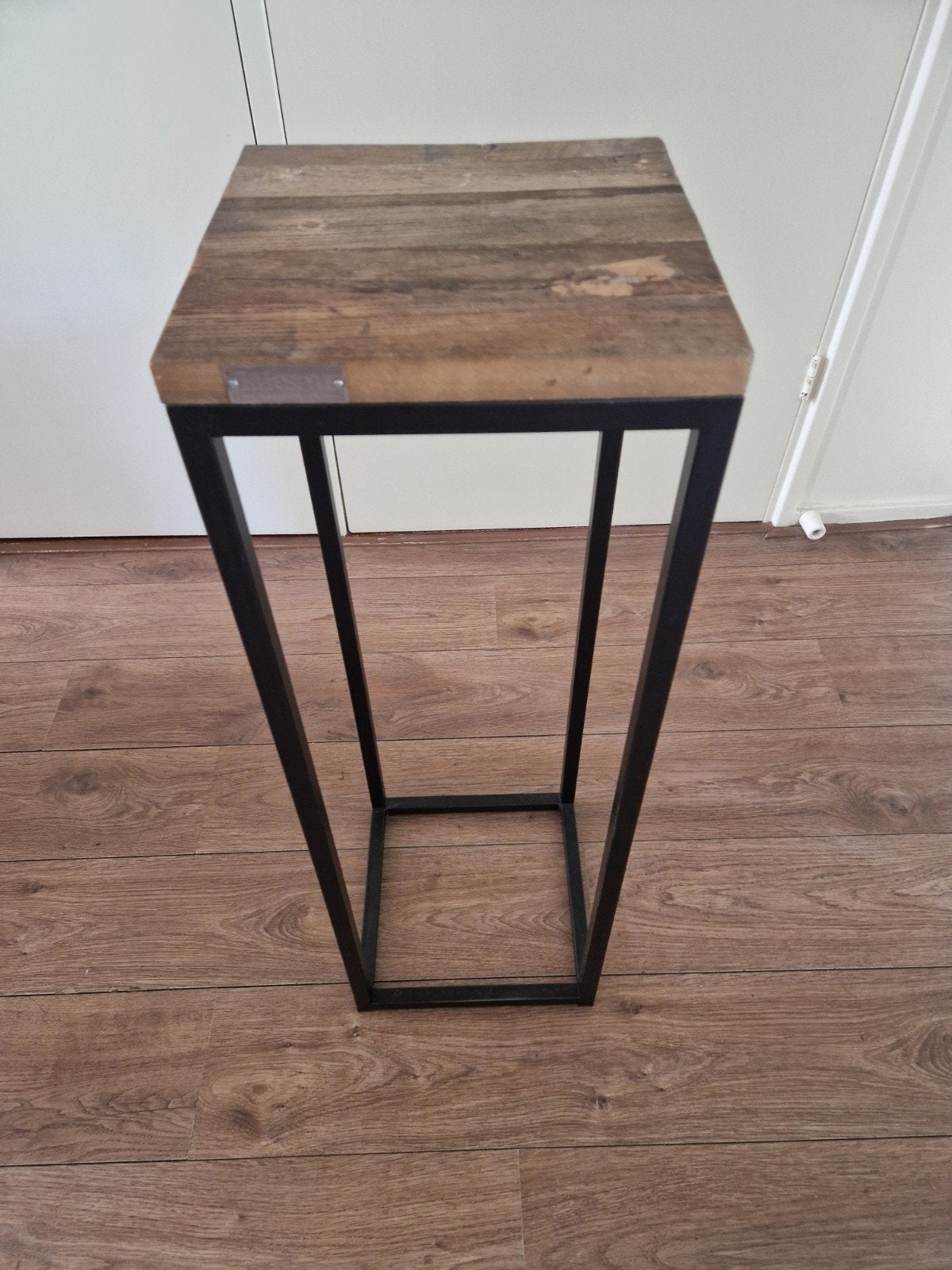 Lifestyle Home Collection bijzettafel/plantenstandaard, Ophalen, Minder dan 55 cm, Vierkant, Industrieel, Modern