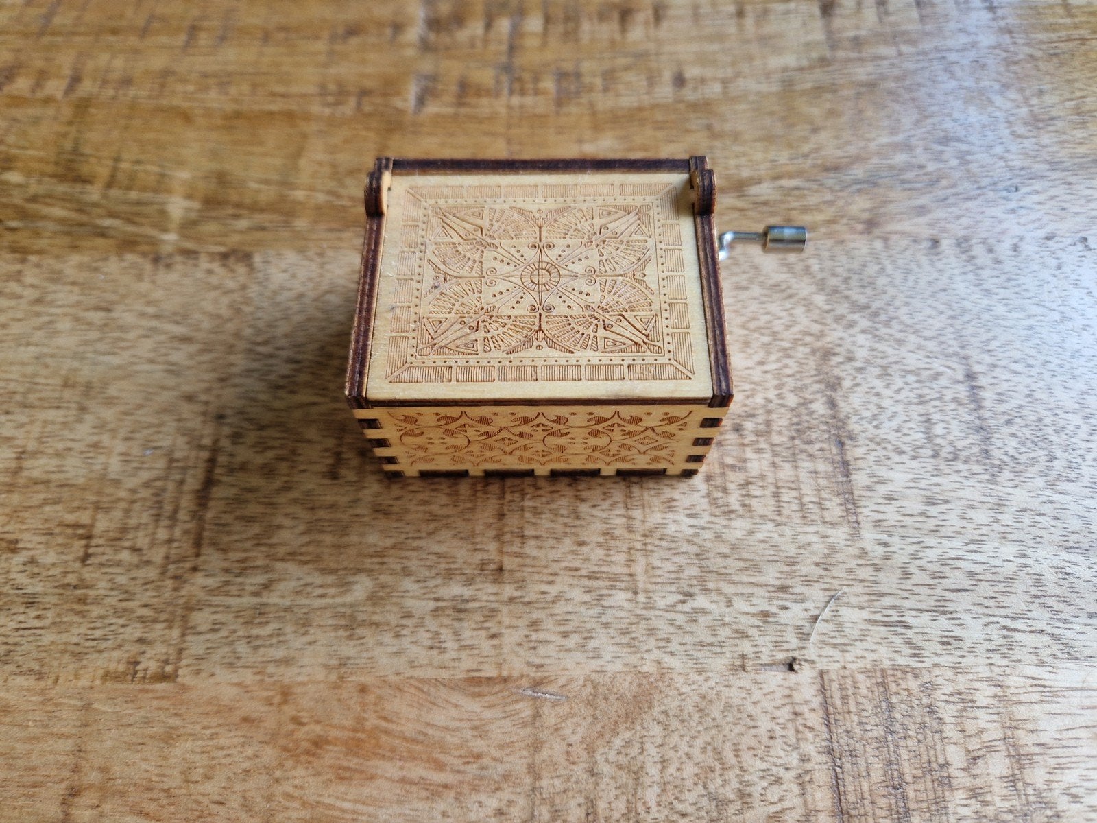 Houten muziekdoosje 'To My Wife' - Handzwengel