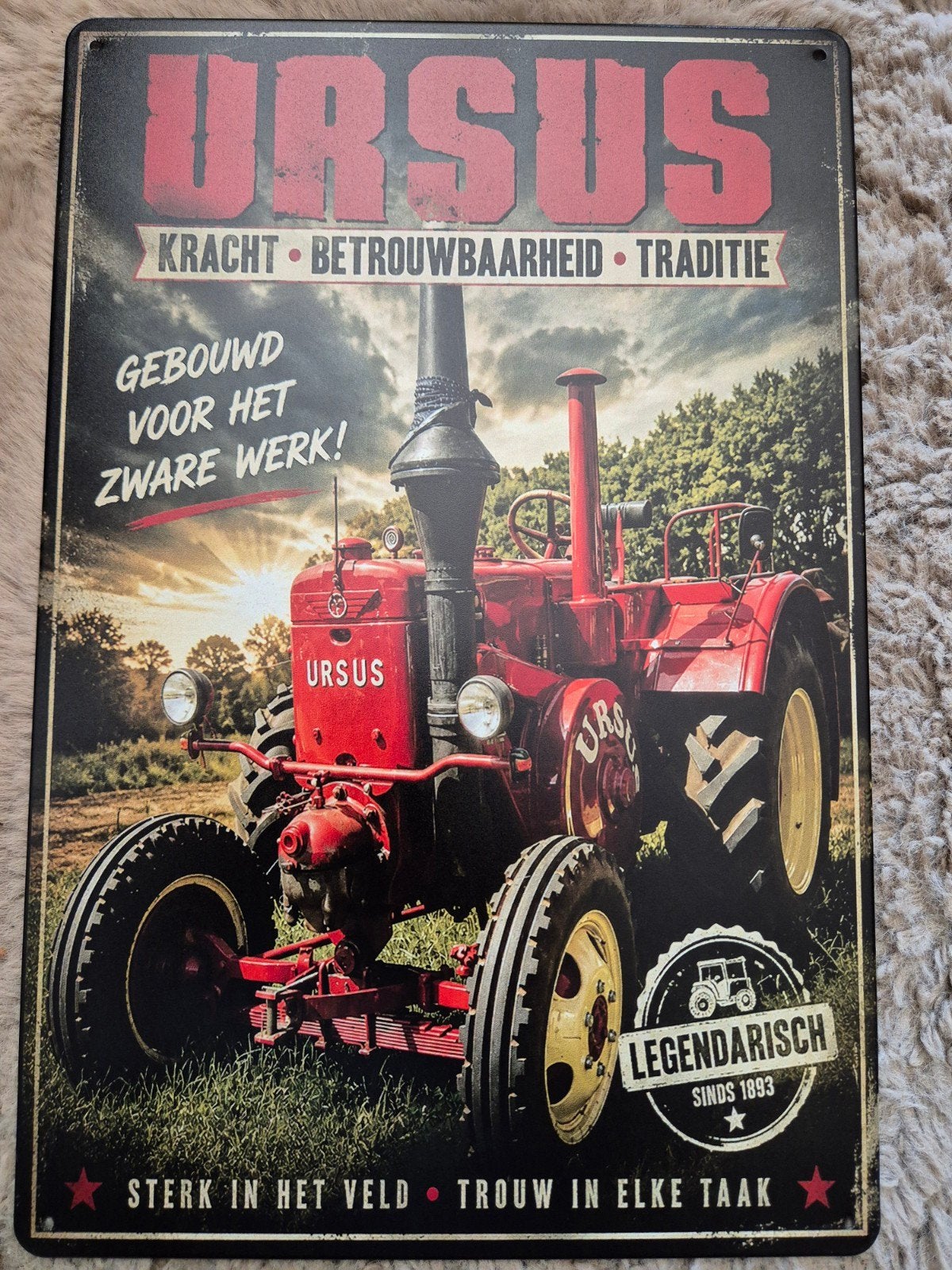 Ursus reclamebord, Ophalen of Verzenden, Nieuw, Reclamebord