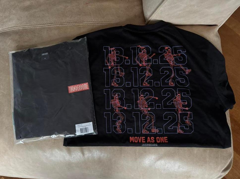 ID&T Thunderdome Move as One Jaarbeurs 2025 party T-shirt M, Ophalen of Verzenden, Nieuw, Maat 48/50 (M), Zwart