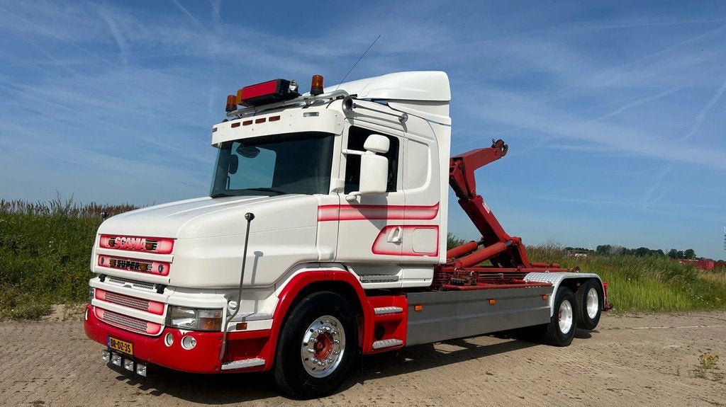 Scania T380 Torpedo | haak arm schuifknik | schuifbumper | l, Scania, Diesel, Te koop, BTW verrekenbaar