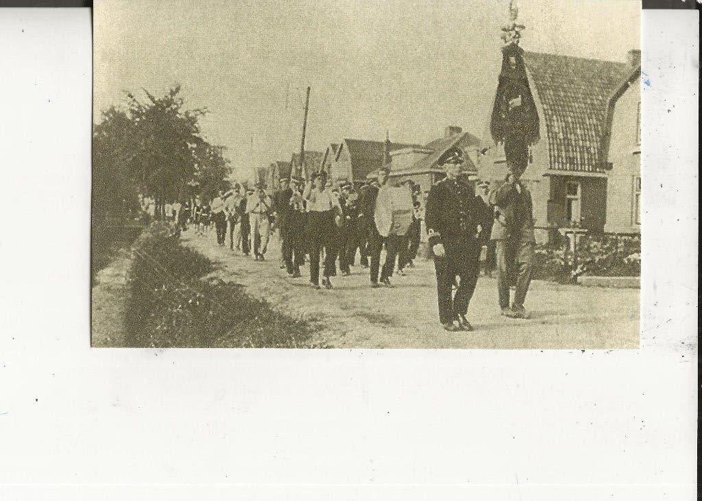 Dubbeldam Rechte Zandweg Harmonie O.B.K. 1932, Ophalen of Verzenden, 1920 tot 1940, Ongelopen, Zuid-Holland