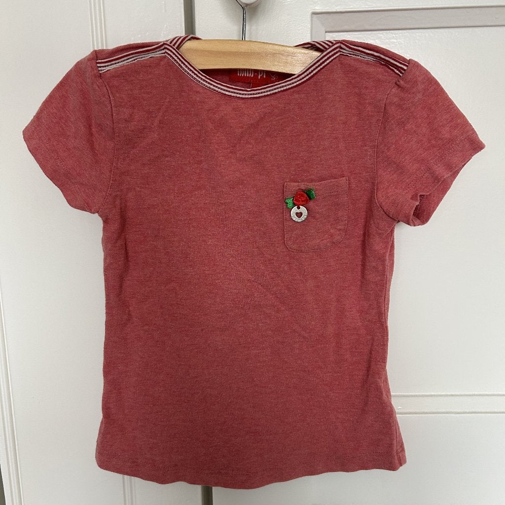 Shirtje Mim-Pi - mt 104, Kinderen en Baby's, Kinderkleding | Maat 104, Meisje, Ophalen of Verzenden, Zo goed als nieuw, Shirt of Longsleeve