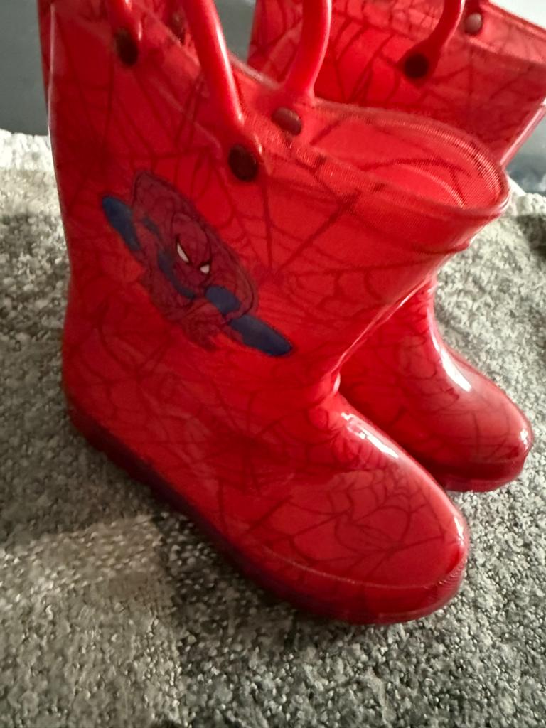 Spiderman regenlaarzen maat 31, Ophalen of Verzenden, Jongen, Laarzen, Zo goed als nieuw