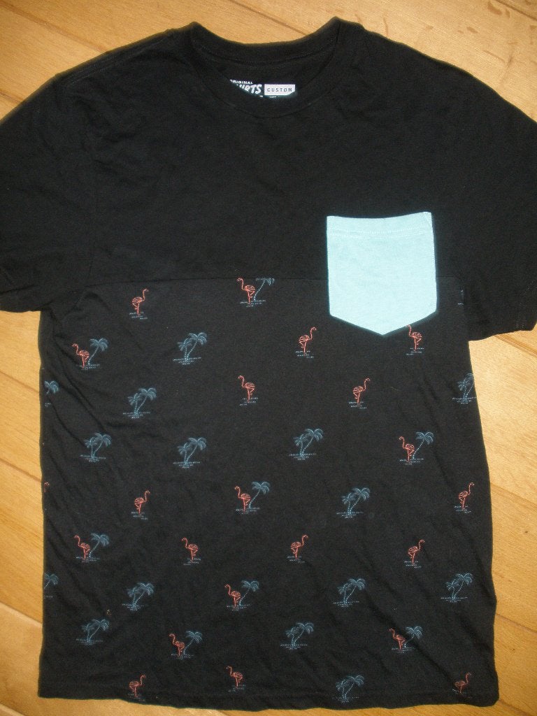 VANS t- shirt zwart met flamingo's maat S - Nieuw -, Maat 48/50 (M), Zwart, Nieuw, Ophalen of Verzenden