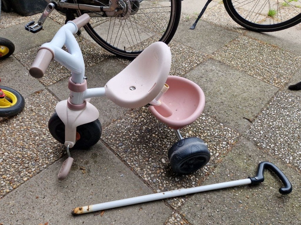 Smoby Be Fun driewieler met afneembare duwstang, Ophalen, Gebruikt, Overige typen