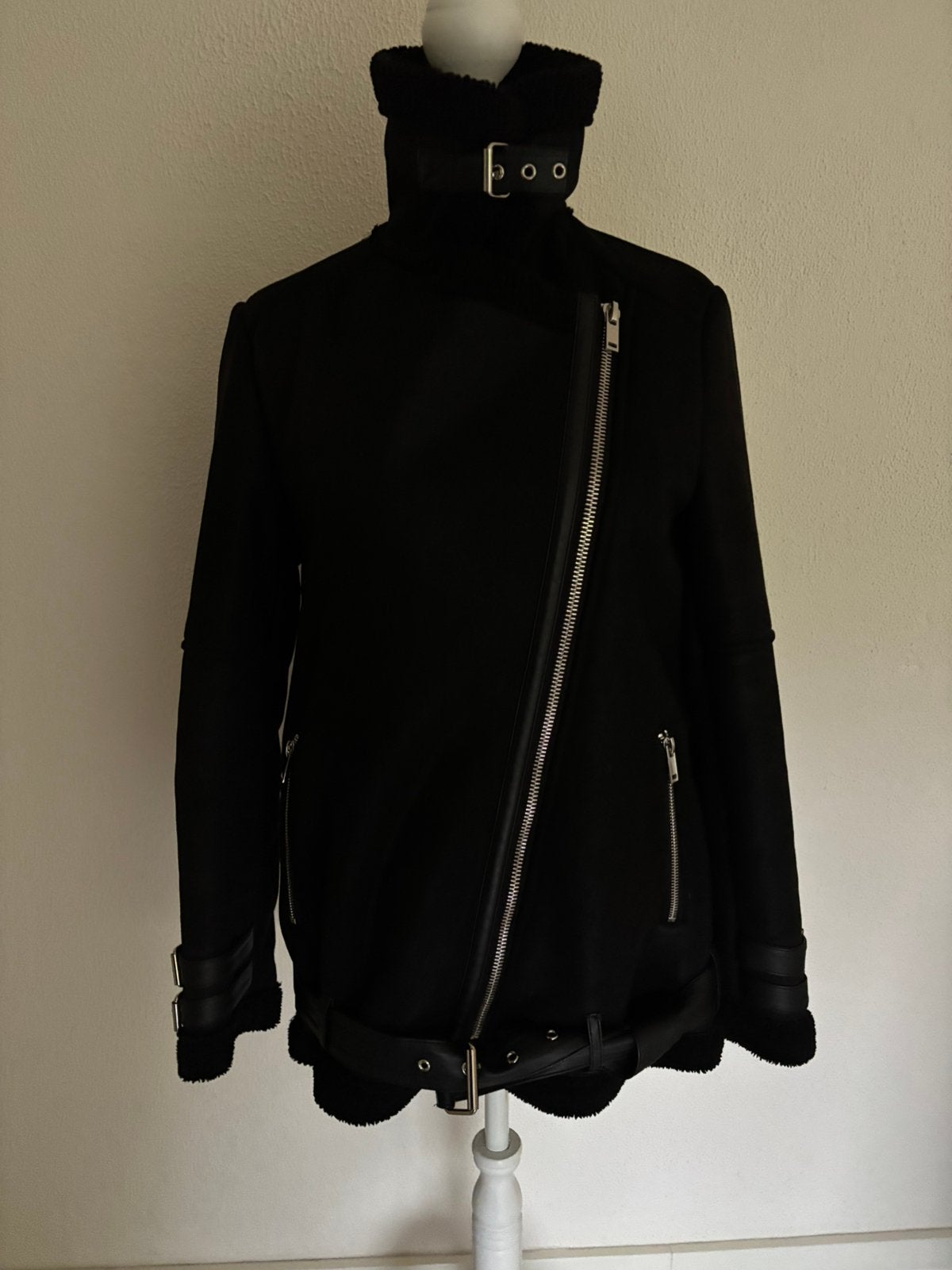 Rino&Pelle zwarte winterjas 36/38, Ophalen of Verzenden, Zo goed als nieuw, Maat 36 (S), Zwart
