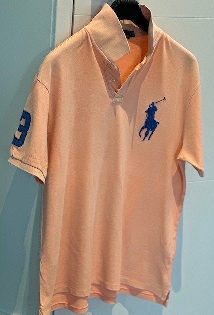 Mooie apricot polo Ralph Lauren maat XL, Verzenden, Ralph Lauren, Maat 56/58 (XL), Oranje