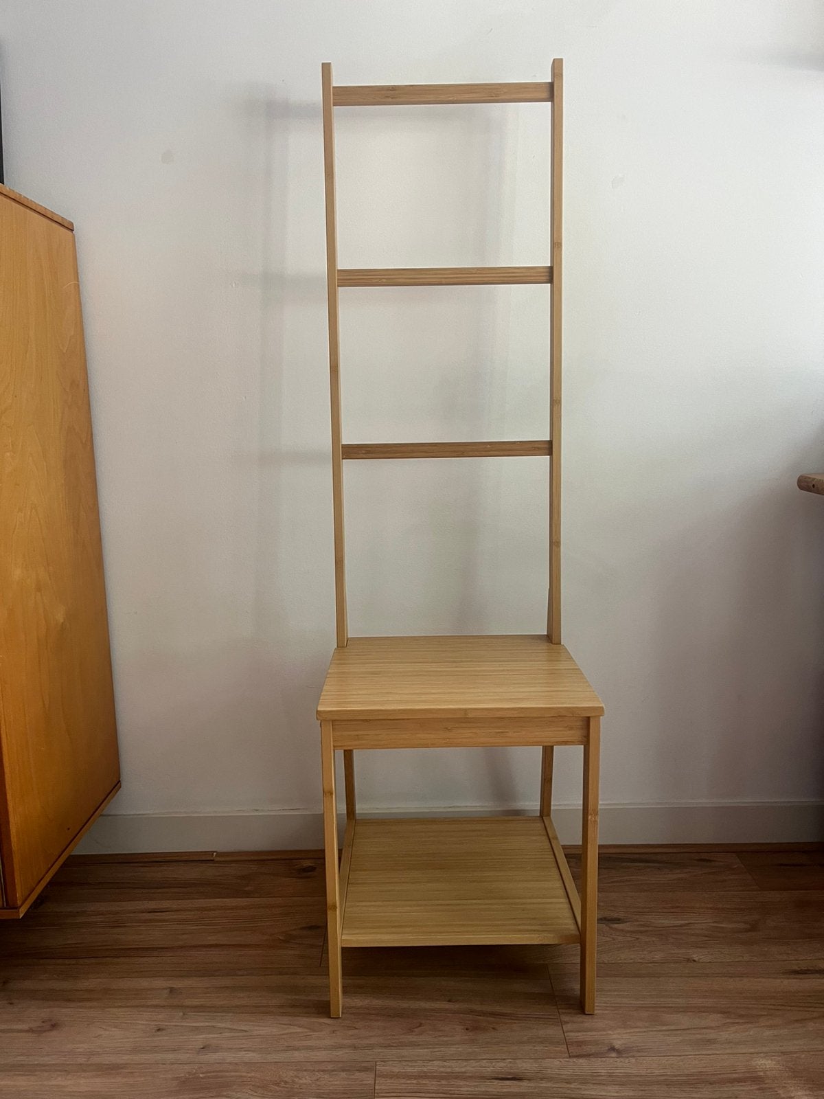 Ikea Ragrund stoel met handdoekenrek bamboe badkamermeubel, Huis en Inrichting, Ophalen, Minder dan 50 cm, Gebruikt, 100 tot 150 cm