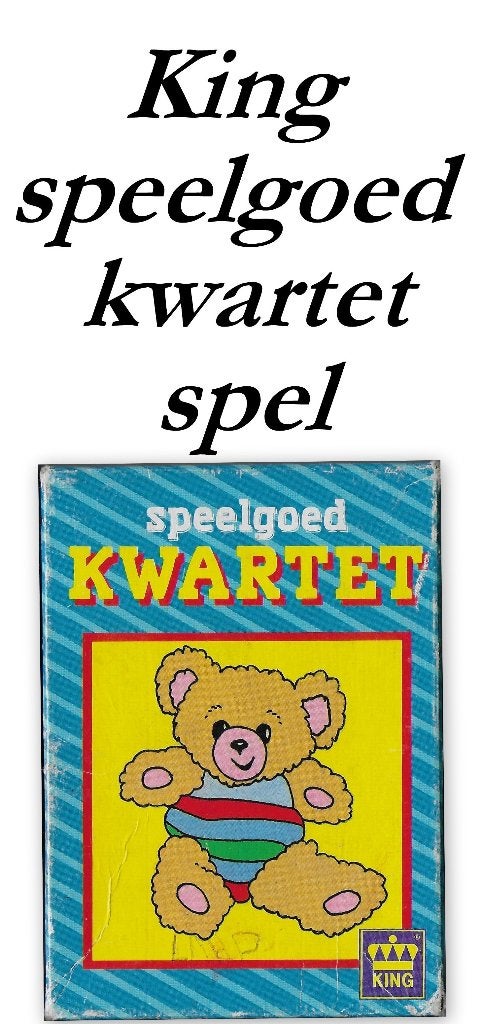 King speelgoed kwartet spel, Ophalen of Verzenden, Gebruikt, Kwartet(ten)