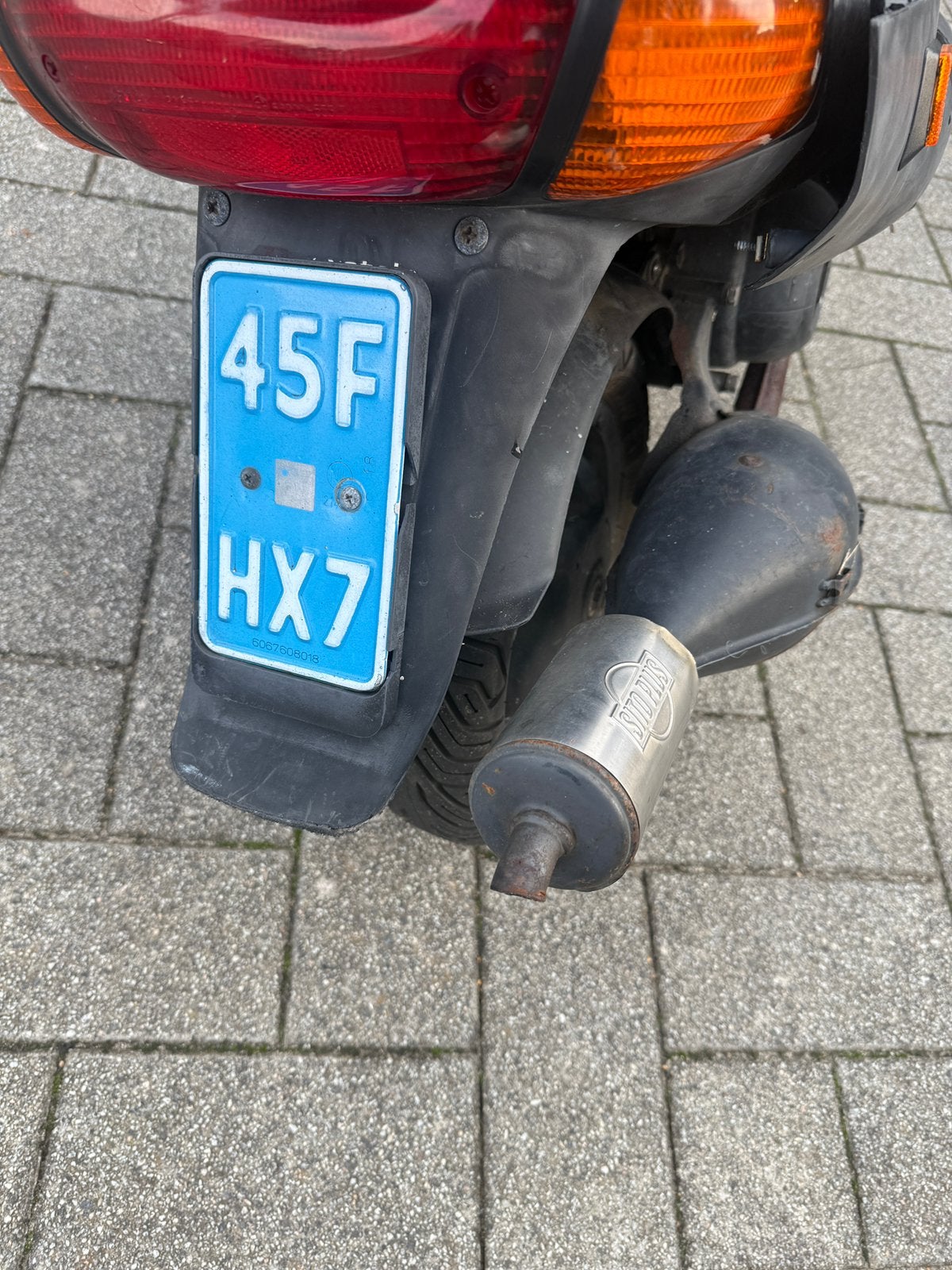 Piaggio puch zip ssl type 2 3 frame snor met kenteken, Piaggio, Gebruikt, Ophalen of Verzenden, Benzine