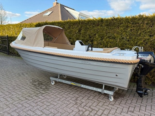 VAARKLAAR!! NIEUWE Coastliner 479XL met Mercury 9.9 PK en, Overige merken, Overige typen, Overige brandstoffen, 2 m