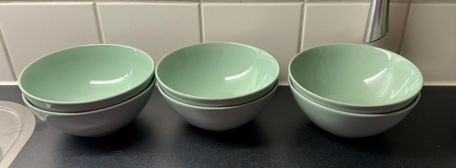 6 ikea schaaltjes groen, Ophalen, Gebruikt, Overige stijlen, Schaal of Schalen