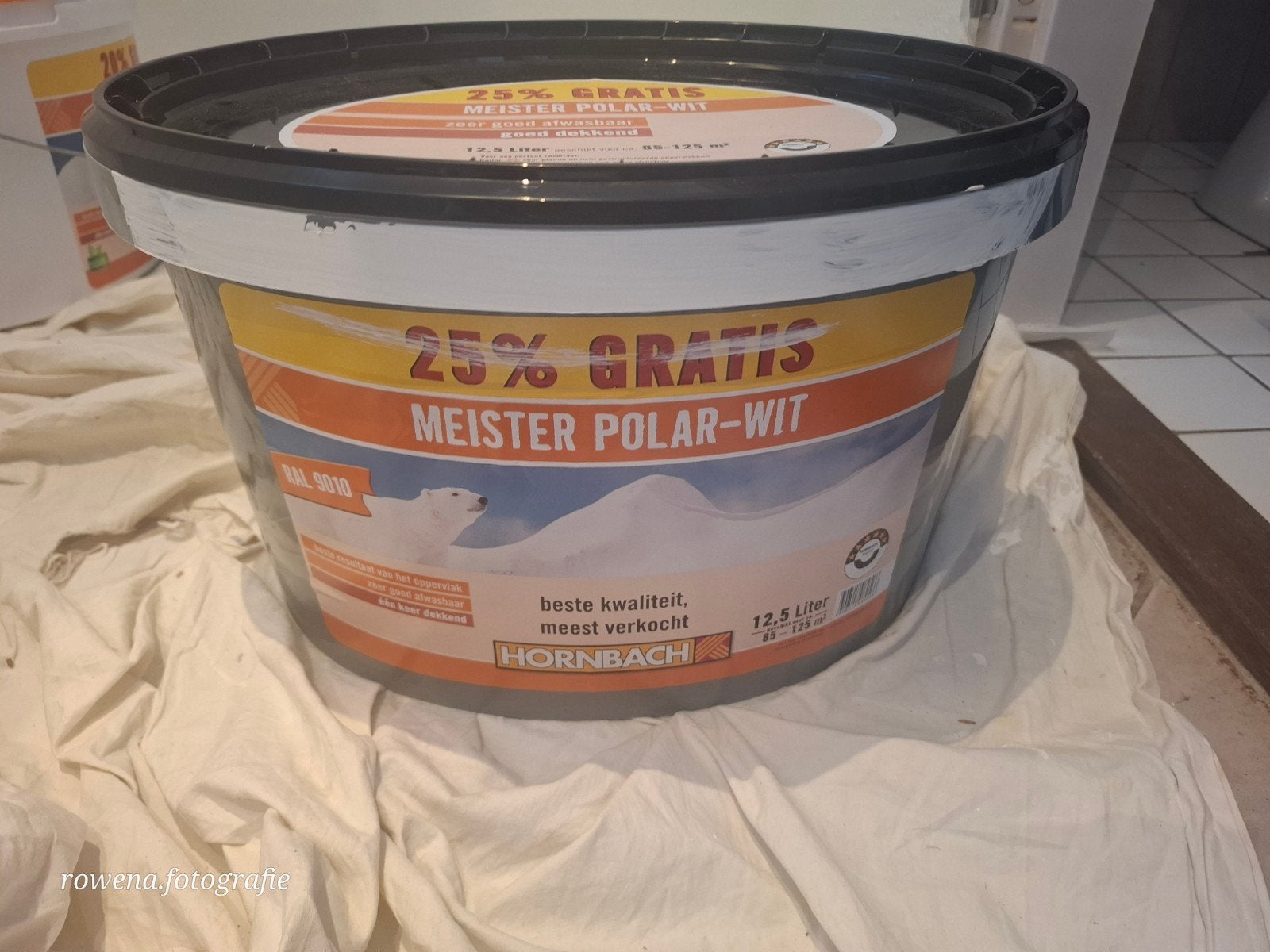 HORNBACH MEISTER POLAR-WIT Verf 12.5 Liter, Ophalen, Wit, 10 tot 15 liter, Verf
