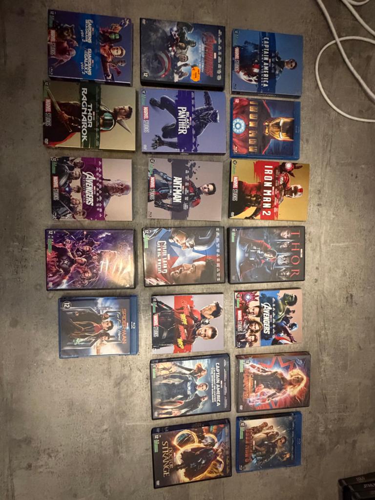 Grote Marvel Blu-ray/DVD collectie - Diverse films, Cd's en Dvd's, Dvd's | Actie, Gebruikt, Actie, Vanaf 12 jaar, Ophalen of Verzenden