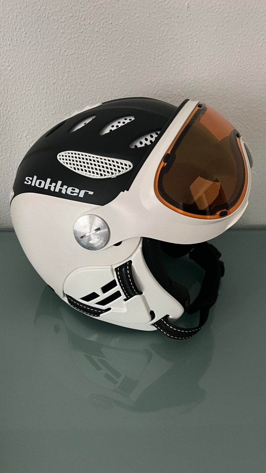 Slokker Balo Skihelm - Maat 60-62 met vizier, Overige merken, Overige typen, Ophalen of Verzenden, Zo goed als nieuw