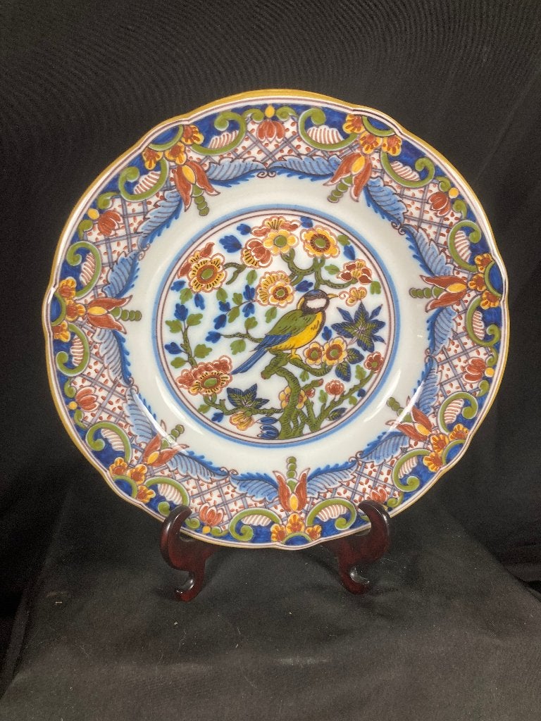 Makkum Tichelaar wandbord met vogel, Antiek en Kunst, Ophalen of Verzenden