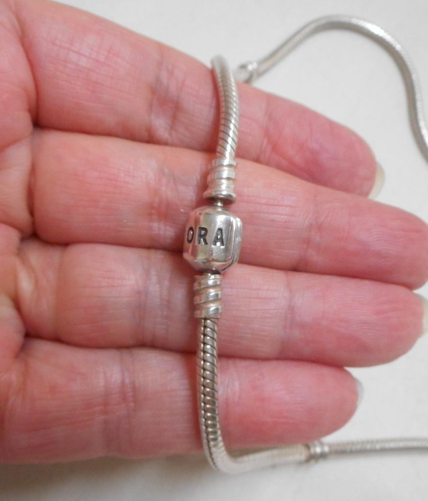 Zilveren Pandora snake ketting nr.1790, Verzenden, Zo goed als nieuw, Zilver, Zilver