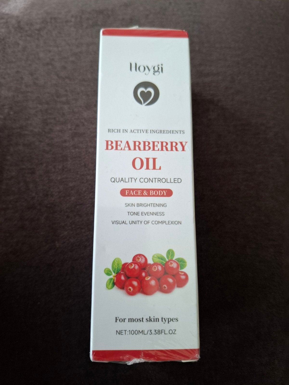 Hoygi Bearberry Oil (100ml) – Verhelderende Huidolie, Ophalen of Verzenden, Zo goed als nieuw, Gehele gezicht