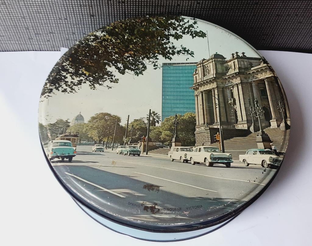 phoenix biscuit spring street melbourne blik 1960, Verzamelen, Ophalen of Verzenden, Gebruikt, Overige