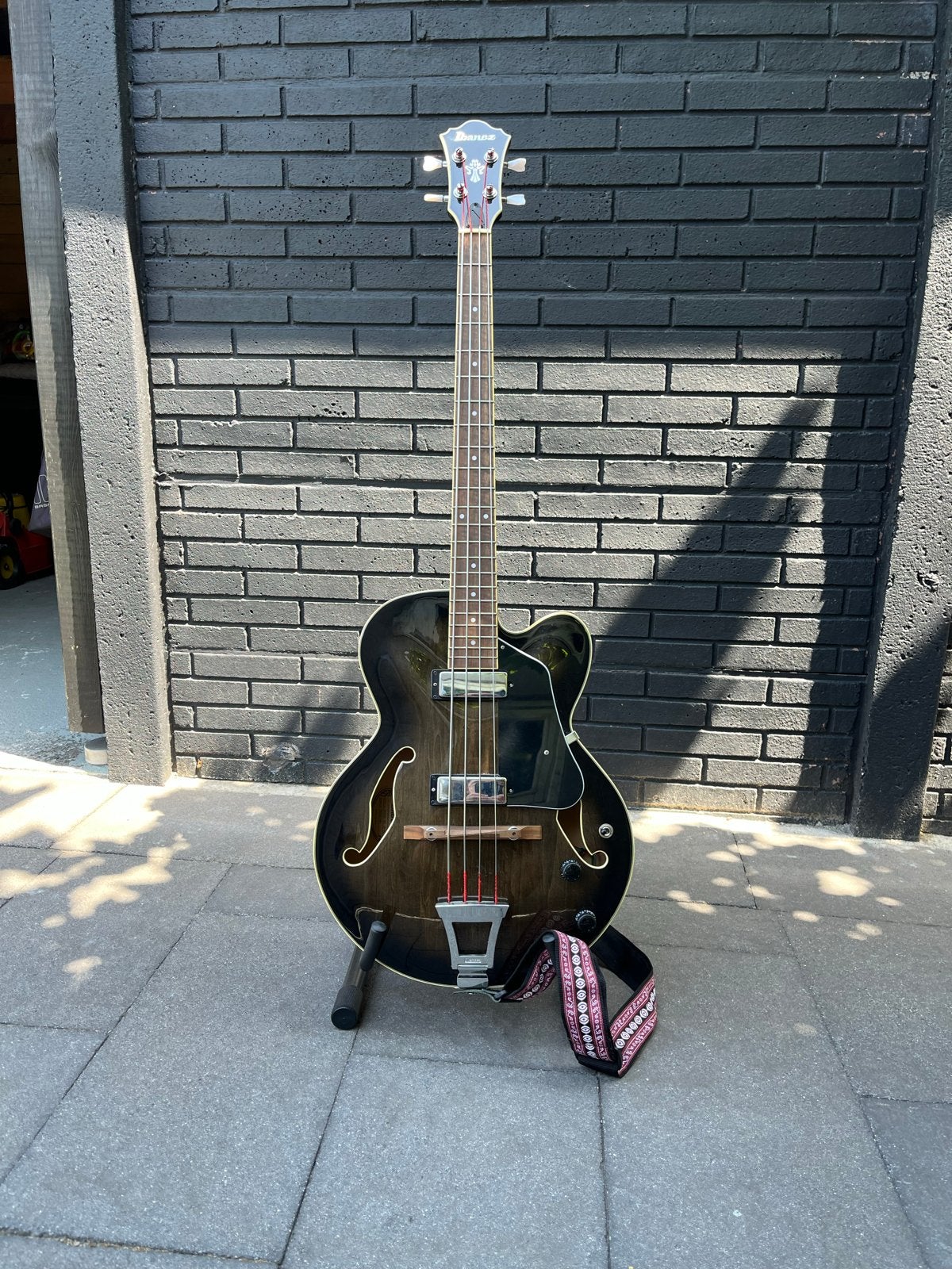 Ibanez AFB200-TKS Hollowbody Basgitaar - Zo goed als nieuw, Ophalen, Zo goed als nieuw