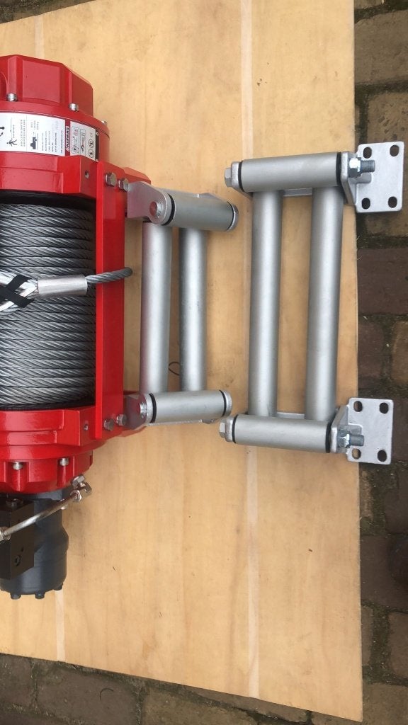 Hydraulische lier KOMPAKT 7-8 T oprijwagen kabel 26-43m 12mm, Ophalen of Verzenden, Nieuw