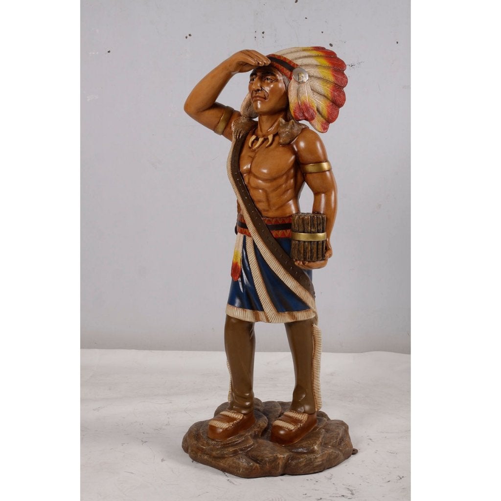 Indianenbeeld 185 cm hoog - tabacco indian, Ophalen, Nieuw