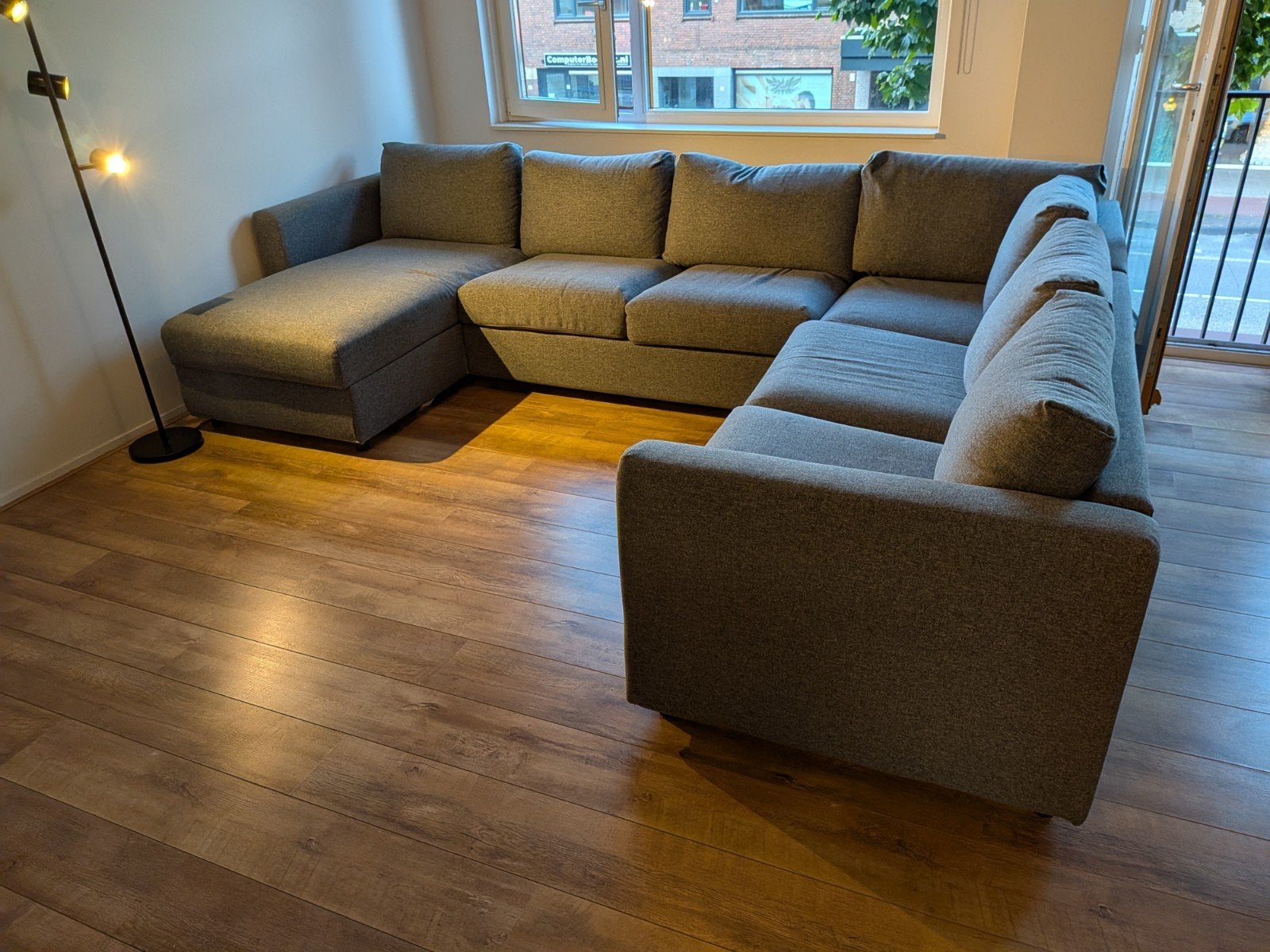 Als Nieuw IKEA VIMLE - Modulaire Bank met Chaise Longue, Huis en Inrichting, Ophalen, 100 tot 125 cm, Hoekbank, 300 cm of meer