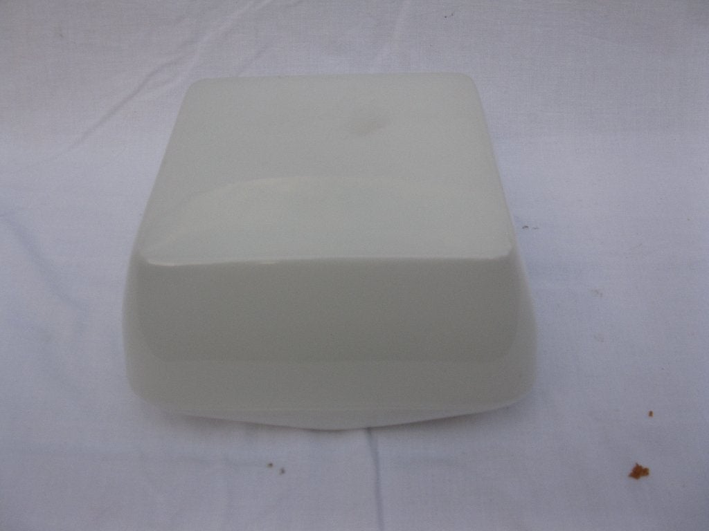 Retro vintage plafondlamp plafonniere, Huis en Inrichting, Gebruikt, Jaren 70, Glas, Wit