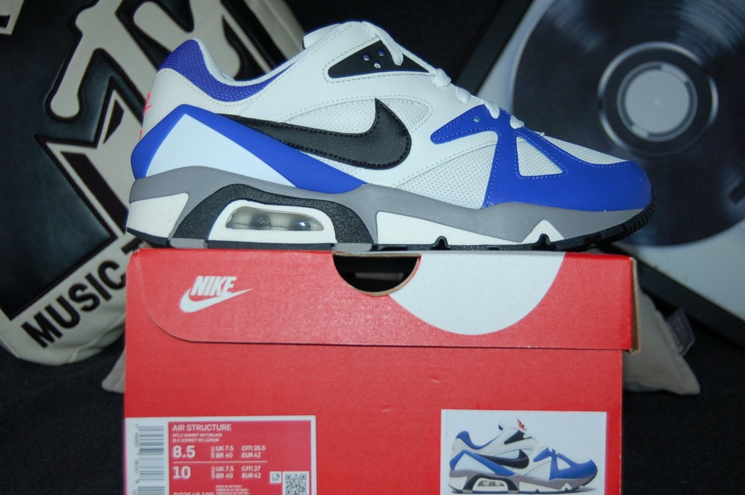 Nike Air Structure Triax 91 'Violet White' maat 42, Kleding | Heren, Overige kleuren, Nieuw, Ophalen of Verzenden, Sneakers of Gympen