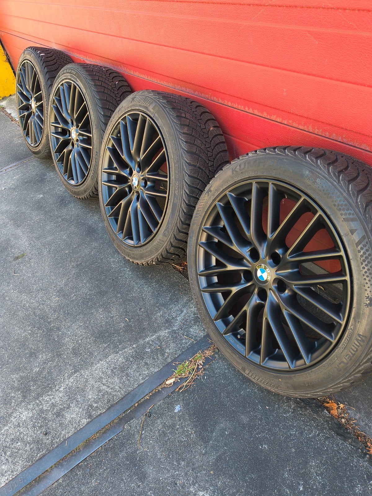Bmw velgen 18 inch winterbanden 5x120 3 serie m3 m5 4 serie, Ophalen, 18 inch, Overige, Gebruikt