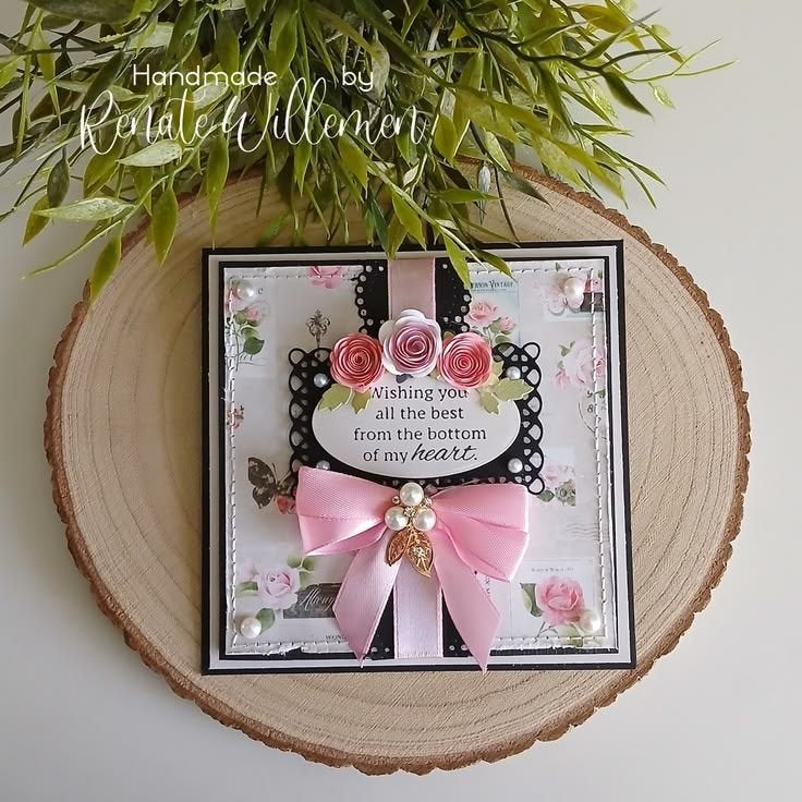 Handgemaakte Shabby Chic Kaart, Verzenden, Nieuw, Overige thema's