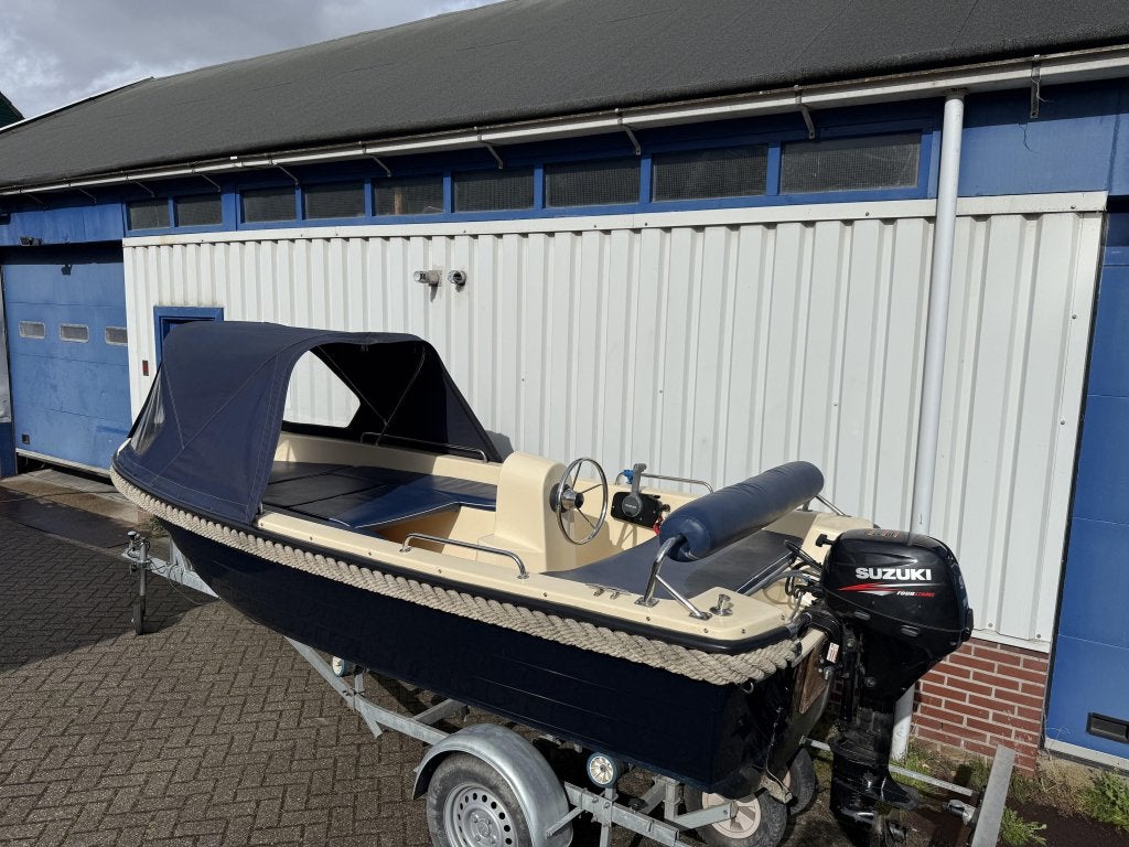 Prachtige Kruger 470 sloep buiskap Suzuki 9,9 pk Vaarklaar, Watersport en Boten, Niet ingevuld, 5 m, Niet ingevuld, Overige merken